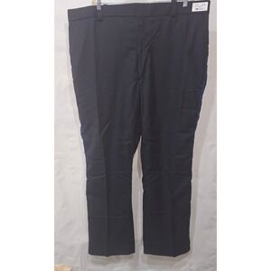 Horace Small Mens Uniform Pants Blue Stripe Polyester Wool Twill 48R-37.5 TA2413